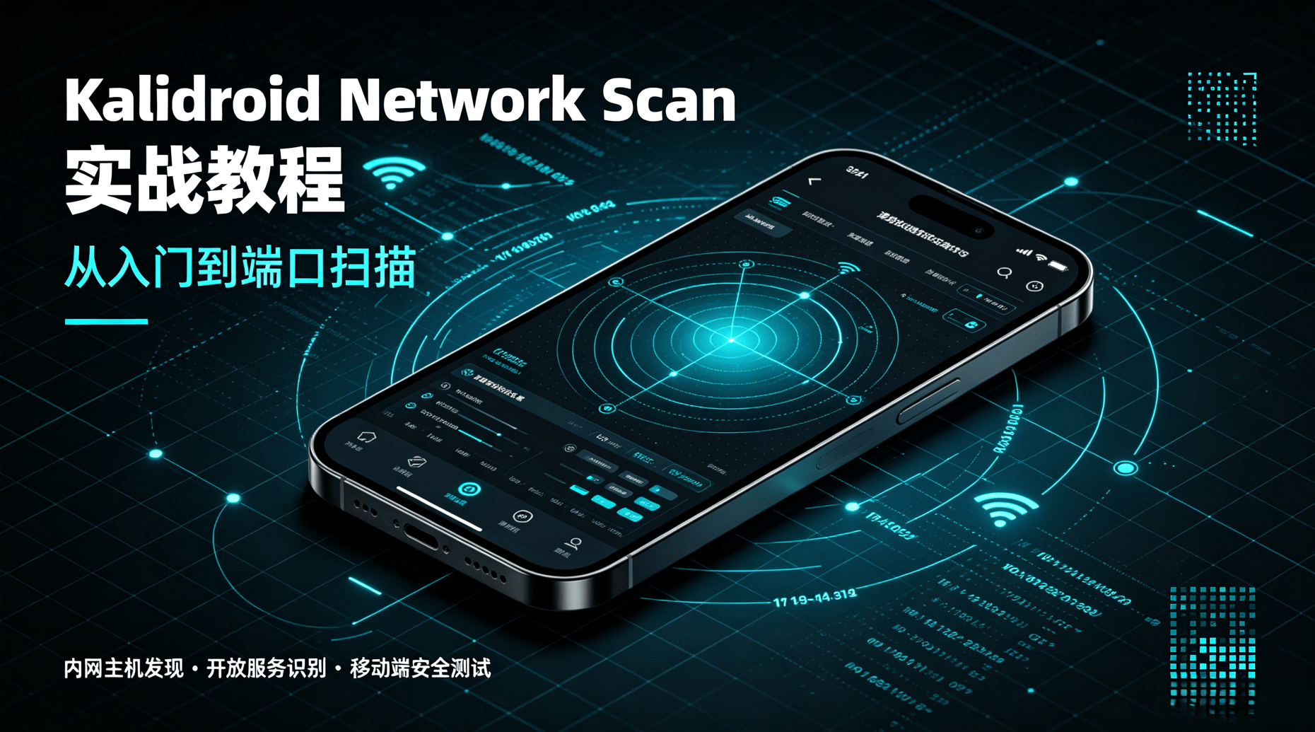Kalidroid Network Scan 实战教程：从入门到端口扫描-X黑手网