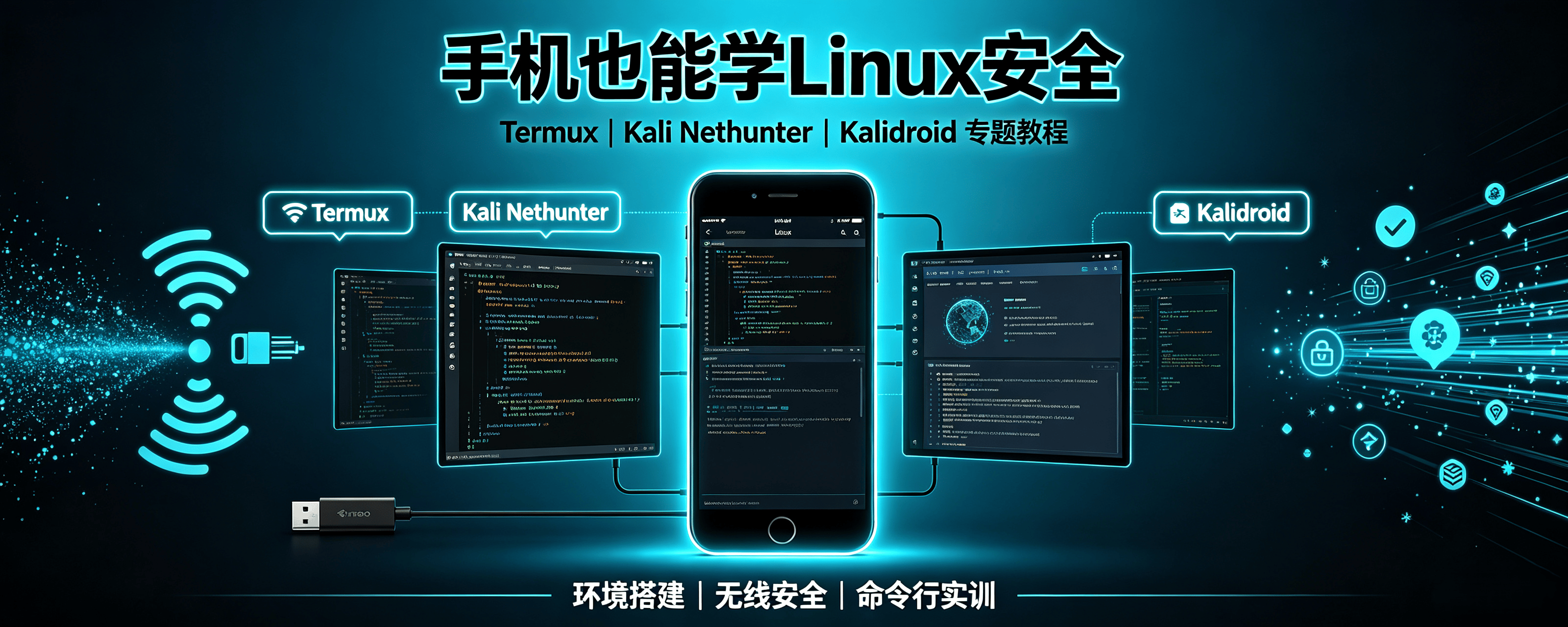 移动端 Linux｜Termux Kalidroid KaliNethunter 实操教程